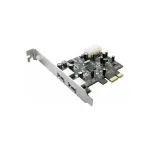 Longshine LCS-6380-4 USB 3.0 PCIe x1 adapterkaart 4 v&auml;lise A-t&uuml;&uuml;pi pordiga