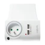 LogiLink USB-A seinahoidikuga laadija 10.5W 2 pordiga, valge