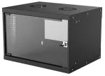 Seinale paigaldatav v&otilde;rguriiul INTELLINET 714143 &mdash; 6U 19 tolli, 540&times;400&times;353 mm, galvaniseeritud teras, klaasesine, IP20, max 50 kg