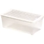 Curver Textile Box 5,7L l&auml;bipaistev hoiukarp kaanega, 34,3 x 19,5 x 12,5 cm