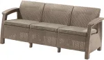 KETER Corfu Love Seat Max beež kolmekohaline aiasofa