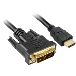 Sharkoon Adapterkabel - Single Link - HDMI m&auml;nnlich zu DVI-D m&auml;nnlich