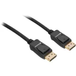 DisplayPort-kaabel Sharkoon 1.4 8K 3 m, DisplayPort 1.4, 3 m pikkus, toetab 8K eraldusv&otilde;imet