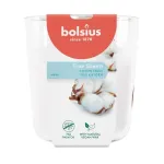 Bolsius True Scents l&otilde;hnav k&uuml;&uuml;nal klaaspurgis, Fresh Cotton, &Oslash;97x85 mm
