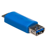 Akyga AK-AD-25 USB-A 3.0 (F) &ndash; Micro USB-B 3.0 (M) OTG adapter, sinine