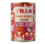 TILLO t&uuml;kid kastmes veiseliha m&auml;rg kassitoit, 415 g