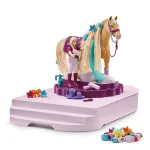 schleich HORSE CLUB Sofia iludused hobuste hooldusjaam, Harjatav karv, Hobused, 3 a, Mitmev&auml;rviline
