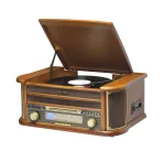 Denver MCR-50MK3 retro muusikakeskus plaadim&auml;ngijaga, CD/MP3, kassettm&auml;ngija ja raadioga, 2 x 2,5 W, puiduv&auml;rv