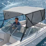 4 v&ouml;&ouml;riga bimini-katusega paadikate, 2,54 cm