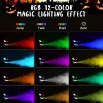 K&otilde;rvitsakujuline 600 W udumasin, RGB ja pult
