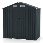 193 x 129 x 196 cm t&ouml;&ouml;riistakuur, aiakuur kaldus katusega, l&uuml;kandustega, ventilatsiooniavadega, hall tsingitud metallraam