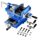 Cross Slide Drill Press Vise, 10,2 cm