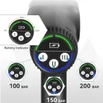 Harjadeta survepesur, 3500 W, 200 bar, roheline, 2 akut ja laadija, 22 L &auml;mbriga