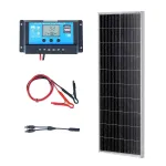 100 W monokristallilise p&auml;ikesepaneeli komplekt
