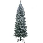 180 cm eelvalgustusega j&otilde;ulupuu, liigendpuu 533 lumega kaetud PVC oksaga, 260 sooja valget LED-tuld, 8 režiimi, kokkupandav metallalus