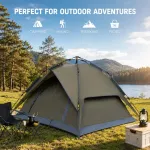 Automaatne telk 3&ndash;4 inimesele, 220 &times; 210 &times; 135 cm, khaki
