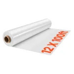 Kasvuhoone plastkattega kate 3,7x30,5 m 6 Mil l&auml;bipaistev pol&uuml;et&uuml;leenkile, 3,7 x 30,5 m