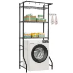 Pesumasina ja kuivati ​​kohal olev hoiuriiul, 10 kg, 3 tasandit
