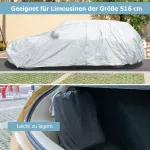 Ilmastikukindel presenning s&otilde;idukitele, autokate lukuga uksega, 516 x 191 x 164 cm, h&otilde;bedane