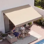 K&auml;sitsi sisset&otilde;mmatav varikatus, 3,96 x 2,44 m