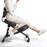 Ergonoomiline p&otilde;lvitustool seljatoe ja ratastega, 120 kg