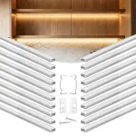 20-pakk 2,01 m/2M U-kujuline LED-alumiiniumkanal, 20 tk