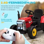 Laste elektritraktor haagisega, puldiga, kuni 6 km/h