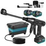Harjadeta survepesur, 3500 W, 200 bar, must, 2 akut ja laadija