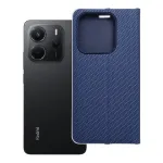 Luna Book Carbon Flip &uuml;mbris mudelile Xiaomi Redmi Note 14 5G &ndash; sinine