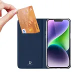 Kaitse&uuml;mbris iPhone 15 Plus &ndash; Dux Ducis Skin Pro klapp&uuml;mbris, sinine