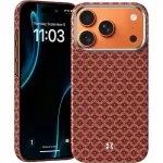Kaitse&uuml;mbris iPhone 17 Pro Max/18 Pro Max &ndash; Benks ArmorGrid Kevlar 600D metallraamiga, oranž