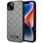 Kaitse&uuml;mbris iPhone 14 Plus 6.7 tolli &ndash; Karl Lagerfeld KLHCP14MSAKLHPG Saffiano Mono Metal Logo, hall k&otilde;va &uuml;mbris