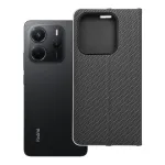 Luna Book Carbon Flip &uuml;mbris mudelile Xiaomi Redmi Note 14 5G &ndash; must