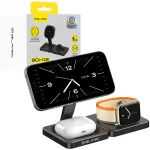 Blavec BQI-02 magnetiline juhtmevaba laadija 3-in-1, Qi 15 W, must