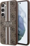 Guess 4G Printed Stripe &uuml;mbris Samsung Galaxy S23 Plus, pruun