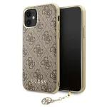 Guess 4G Charms Collection &uuml;mbris iPhone 11, pruun