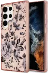 Guess Flower Collection &uuml;mbris Galaxy S23 Ultrale, roosa