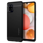 Spigen Rugged Armor &uuml;mbris Samsung Galaxy A42 5G, must