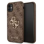 Guess 4G Big Metal Logo &uuml;mbris iPhone 11, pruun