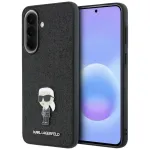 Kaitse&uuml;mbris Samsung Galaxy A57 5G &ndash; Karl Lagerfeld Fixed Glitter Ikonik Logo Metal Pin, must