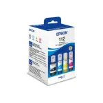 Epson 112 EcoTank tindikomplekt, 4 v&auml;rvi: must, ts&uuml;aan, kollane, magenta