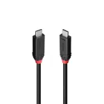 Lindy 37001 Black Line USB4 USB-C kaabel 1 m, 40 Gbit/s, 240 W