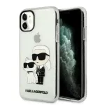 Karl Lagerfeld IML Glitter Karl And Choupette NFT telefoni&uuml;mbris iPhone 11