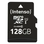 Intenso MicroSDXC 128GB UHS-I Class 10 m&auml;lukaart adapteriga