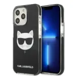 Karl Lagerfeld TPE Choupette Head telefoni&uuml;mbris iPhone 13 Pro, must