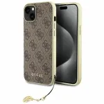 Guess GUHCP15MGF4GBR 4G Charms Collection telefoni&uuml;mbris iPhone 15 Plus, pruun