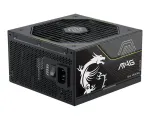 MSI MAG A1000PLS PCIE5 toiteplokk 1000 W, 80 PLUS Platinum, t&auml;ismodulaarne