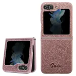 Guess Glitter Script telefoni&uuml;mbris Samsung Galaxy Z Flip 5, roosa