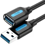 Vention CBIBD USB 2.0 pikenduskaabel 0,5 m, A&ndash;A, must