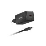 Lenovo Mini GaN USB-C toiteadapter 65 W, must